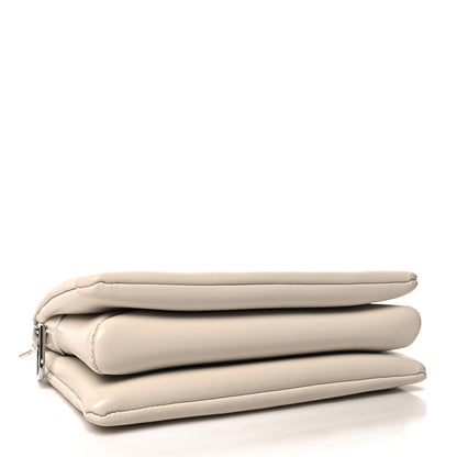 Louis Vuitton Lambskin Embossed Monogram Coussin PM Cream Grey 4 of 12
