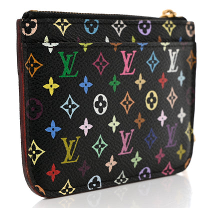 Louis Vuitton Monogram Multicolor Key Pouch Black Grenade 3 of 10