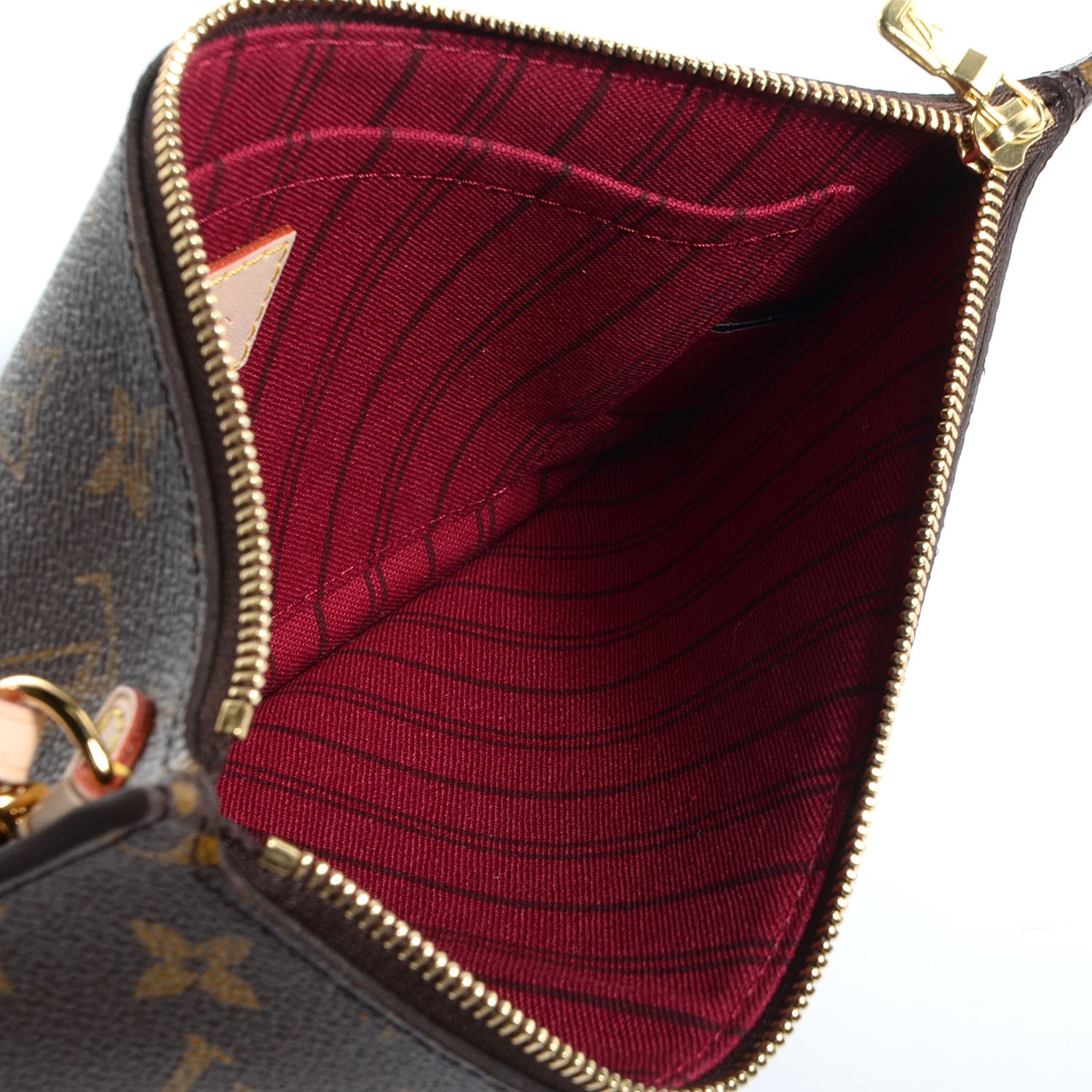 Louis Vuitton Monogram Neverfull MM GM Pochette Fuchsia 5 of 8