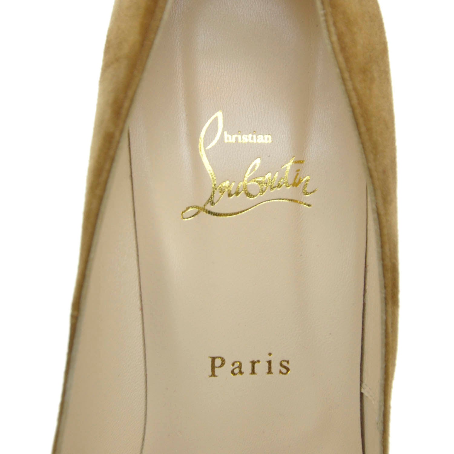 Christian Louboutin Suede Bibi 140 Pumps 40 Camel 4 of 6