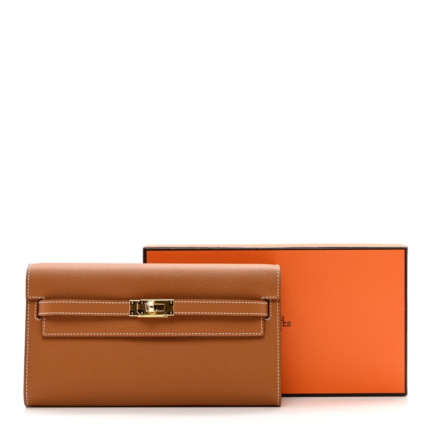 Hermes Epsom Kelly Wallet To Go Gold 7 of 7