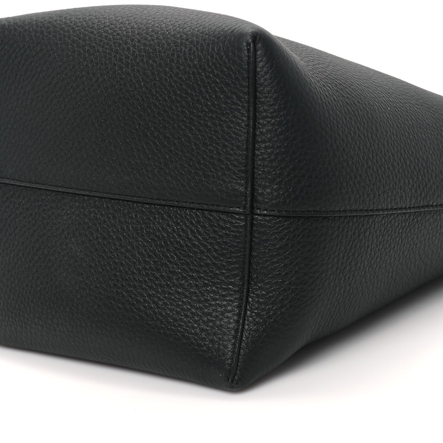 Grained Calfskin Medium N/S Park Tote Black