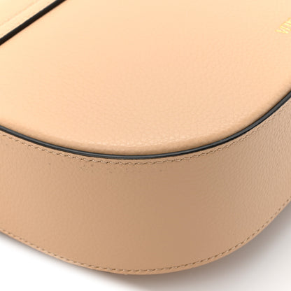 Versace Grained Calfskin Virtus Shoulder Bag Beige 10 of 11
