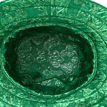 Gucci Canvas Lame GG Monogram Reversible Bucket Hat L Green 13 of 15
