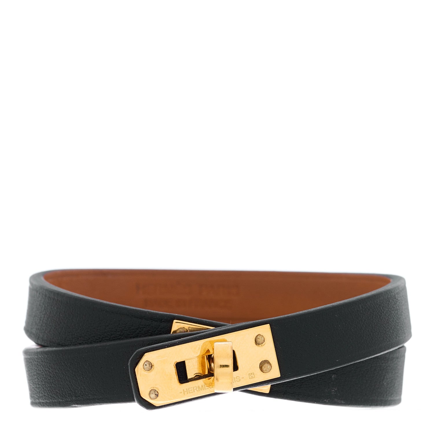 Hermes Swift Mini Kelly Double Tour Bracelet Black 1 of 3
