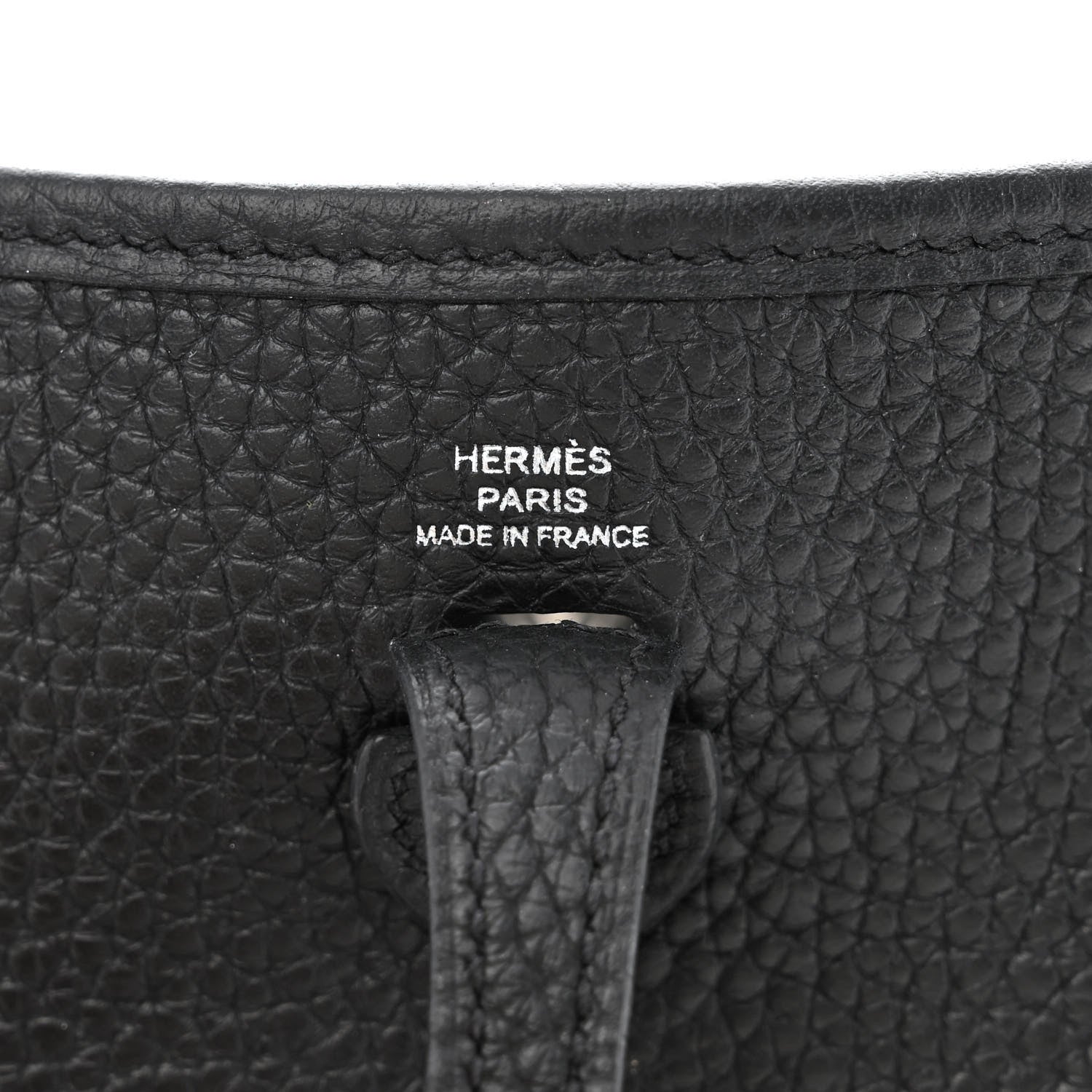 Hermes Taurillon Clemence Evelyne TPM Black 6 of 11