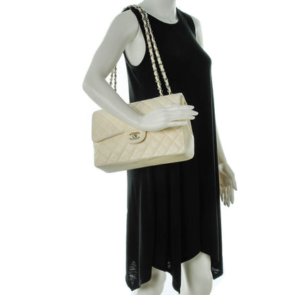 Chanel Lambskin Quilted Jumbo Single Flap White 2 of 10