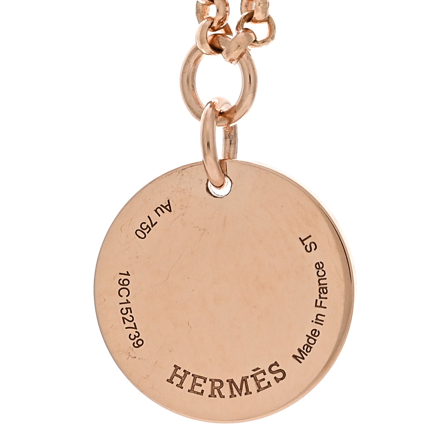18K Rose Gold Diamond PM Ex-Libris Bracelet ST