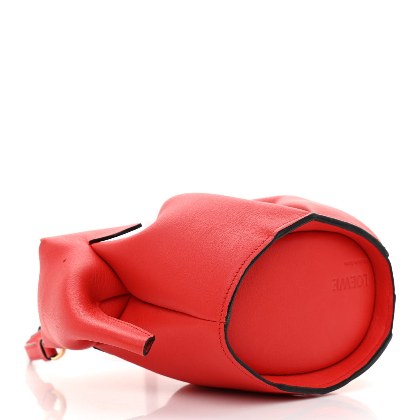 Calfskin Mini Elephant Crossbody Bag Scarlet Red