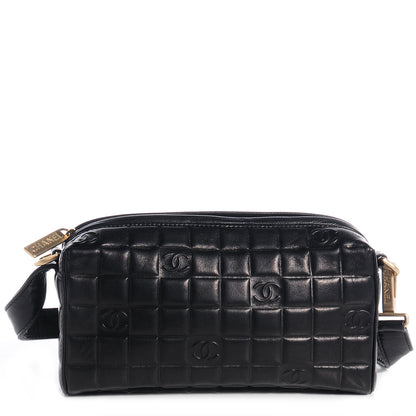 Chanel Lambskin CC Chocolate Bar Shoulder Bag Black 1 of 8