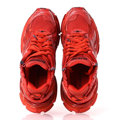 Balenciaga Mesh Rubber Mens Runner Sneakers  39 Red 6 of 16