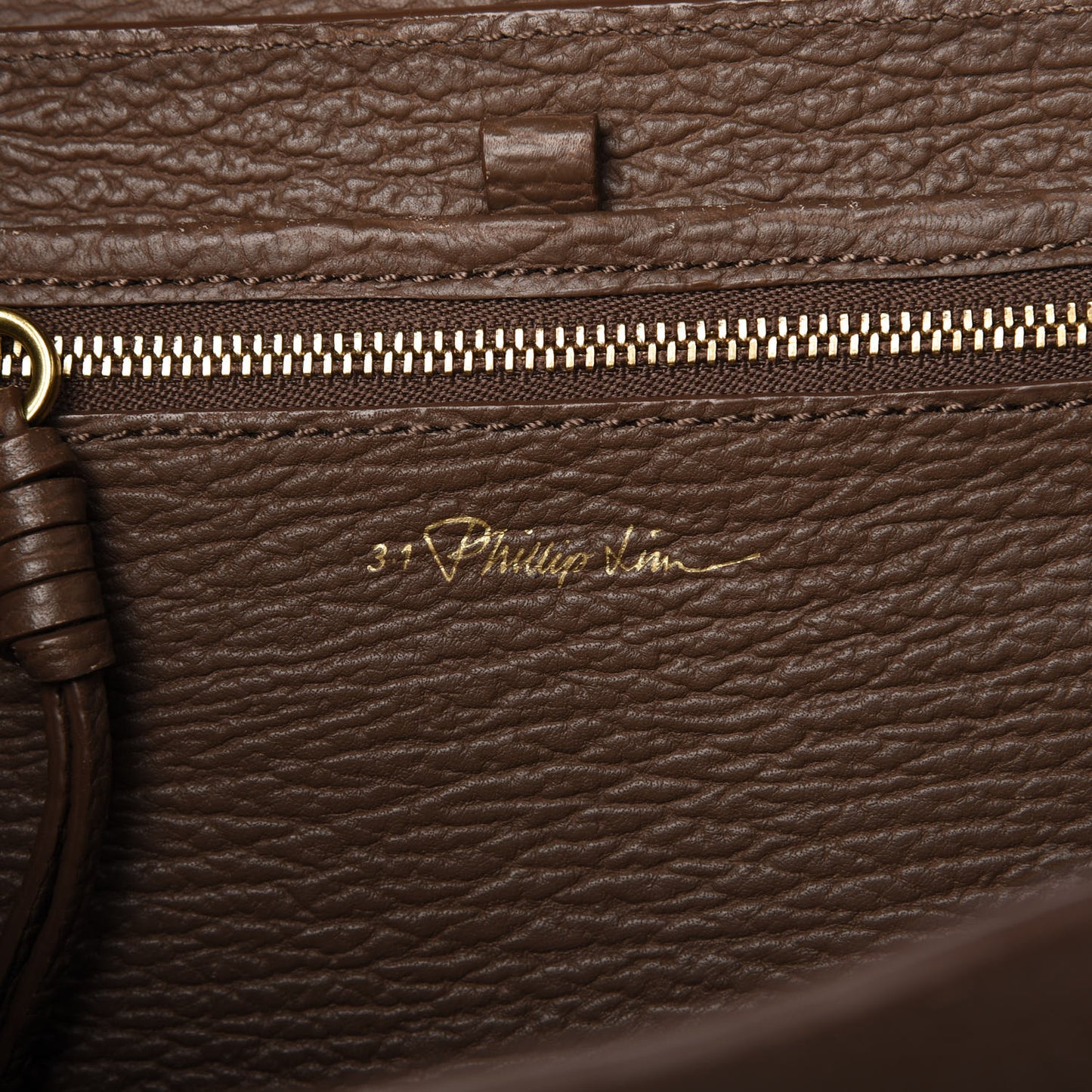Textured Calfskin Mini Pashli Satchel Taupe