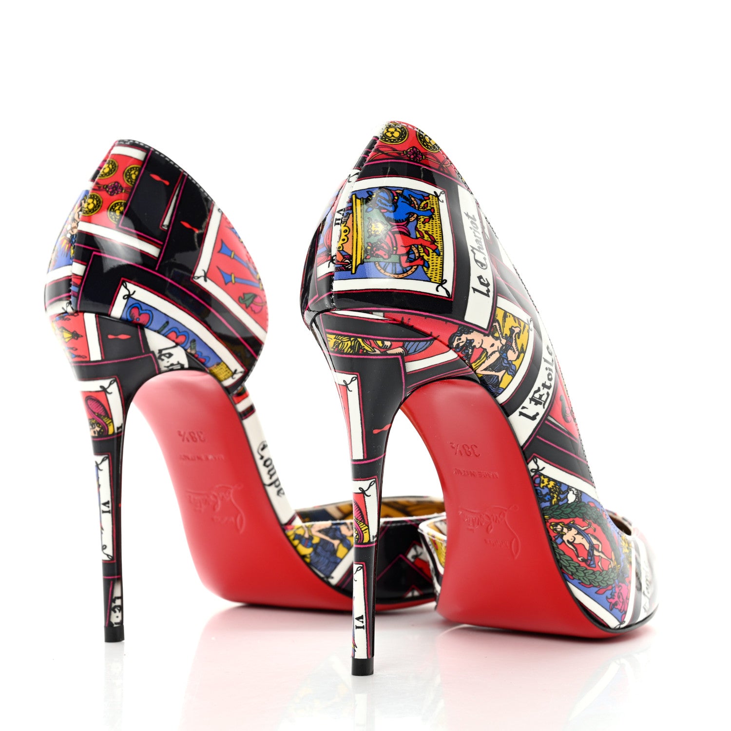 Christian Louboutin Patent Tarot Iriza 100 Pumps 38.5 Multicolor 2 of 7