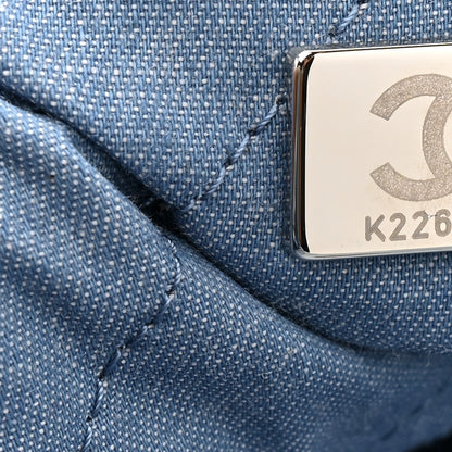 Chanel Denim Quilted Small Chanel 22 Blue 8 of 11
