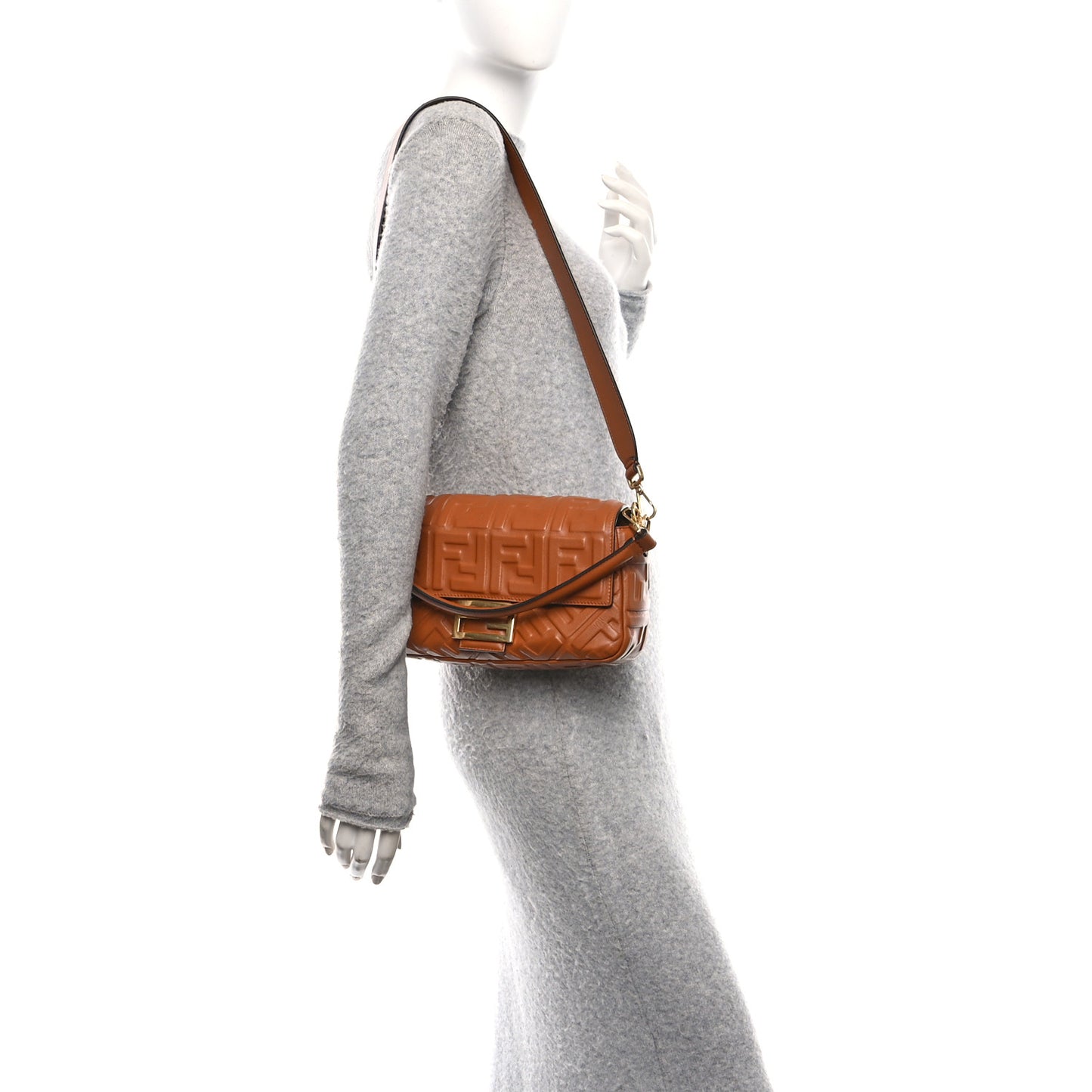 Nappa FF 1974 Embossed Baguette Coloniale