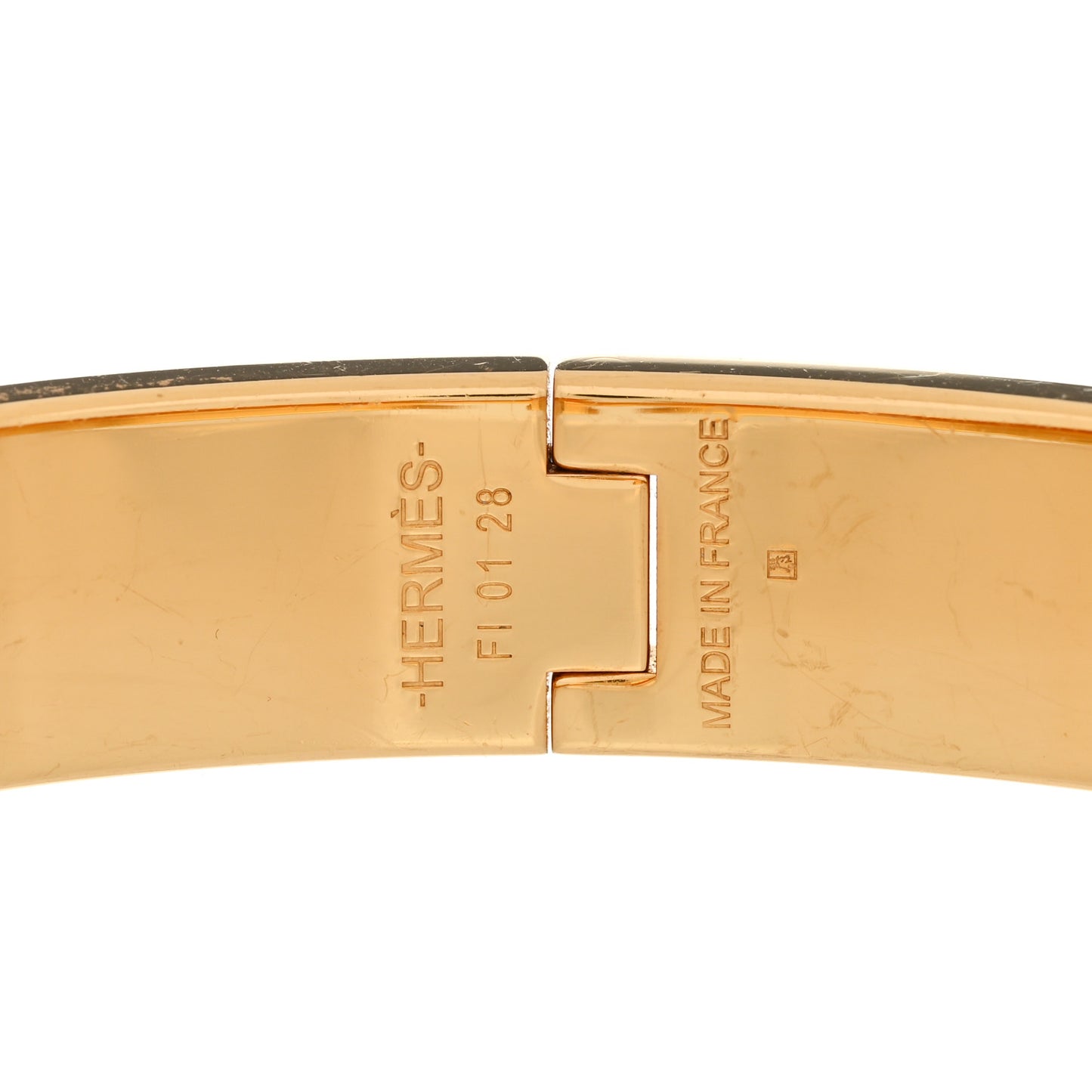 Enamel Narrow Clic Clac H Bracelet GM Black