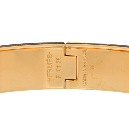Hermes Enamel Narrow Clic Clac H Bracelet GM Black 4 of 8