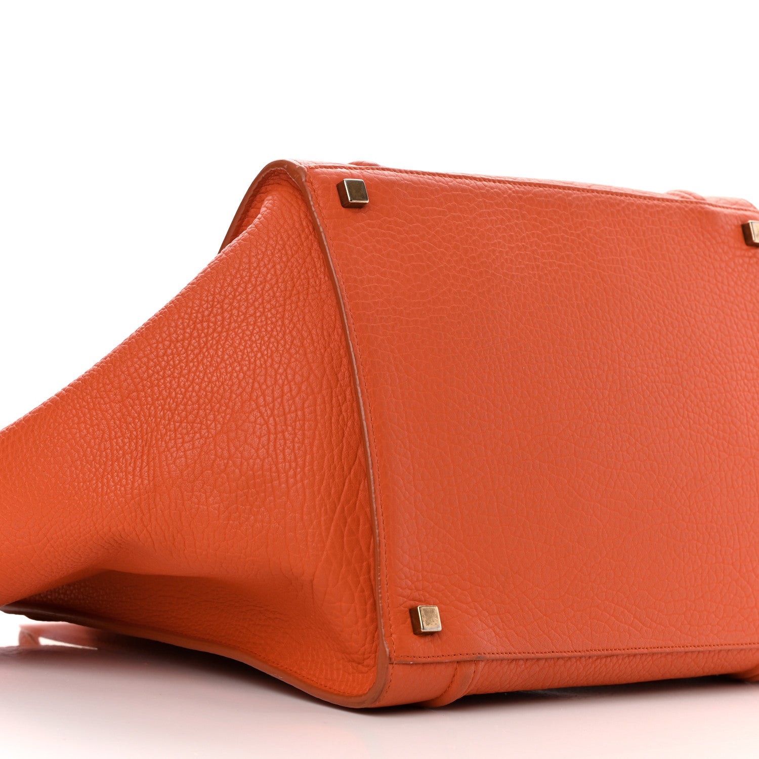 Celine Bullhide Calfskin Medium Phantom Luggage Burnt Orange 10 of 23