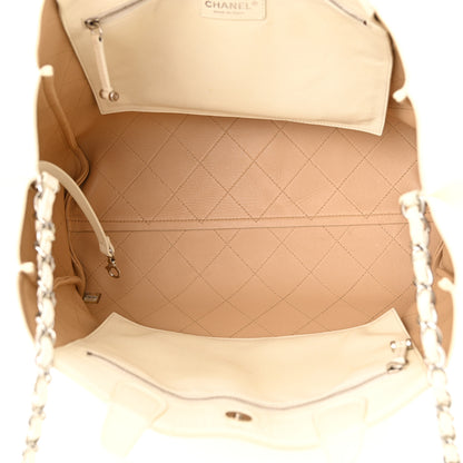 Chanel Caviar Stitched Large Shopping Tote White 5 of 11
