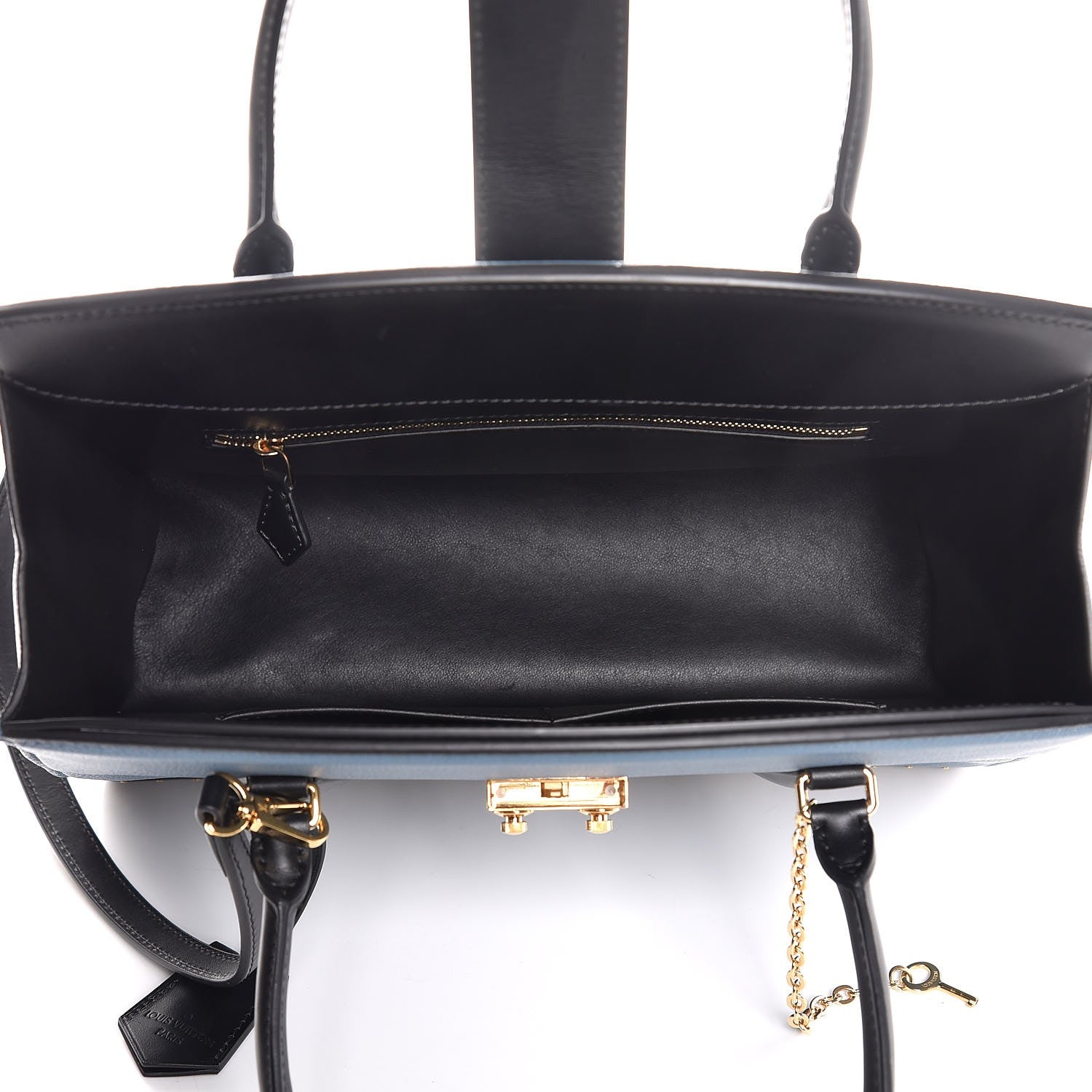 Louis Vuitton Taurillon Cour Marly MM Blue 6 of 9