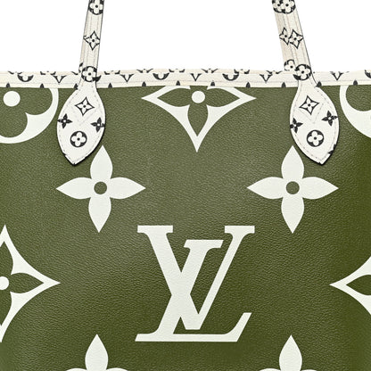 Louis Vuitton Monogram Giant Neverfull MM Kaki 8 of 13