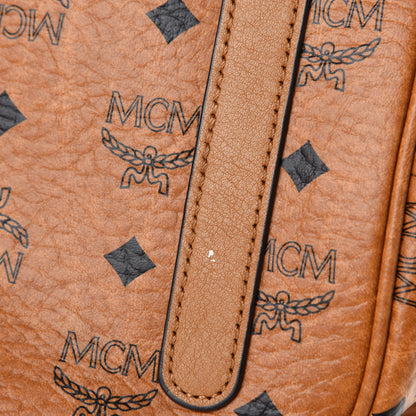 MCM Visetos Medium Liz Reversible Shopper Tote Cognac 11 of 19