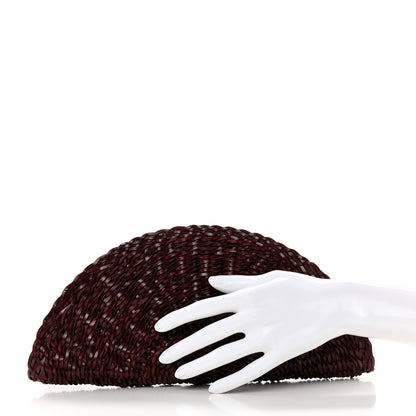 The Row Handwoven Calfskin Sunset Clutch Burgundy 2 of 7