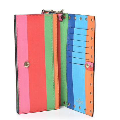 Valentino Garavani Vitello 1973 Rockstud Wristlet Wallet Multicolor 5 of 10