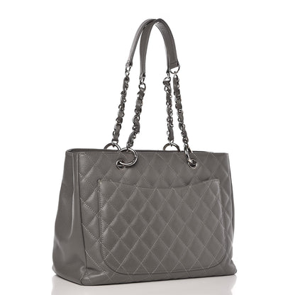 Chanel Caviar Quilted Grand Shopping Tote GST Grey 3 of 12