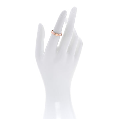 Cartier 18K Pink Gold Diamond 4mm LOVE Wedding Band Ring 51 5.75 2 of 4