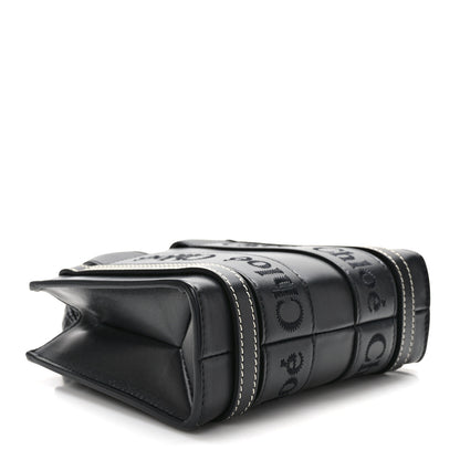 Chloe Calfskin Mini Woody Ribbon Tote Black 4 of 10