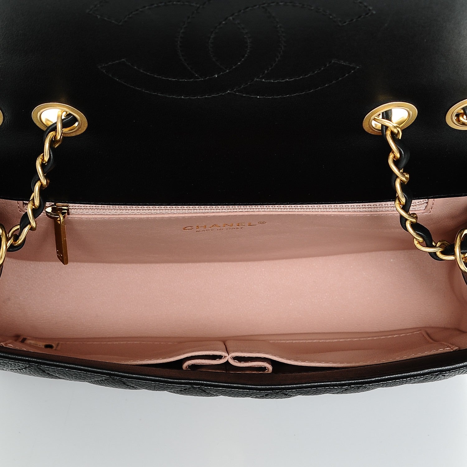 Chanel Caviar Quilted Medium CC Filigree Flap Black 5 of 7