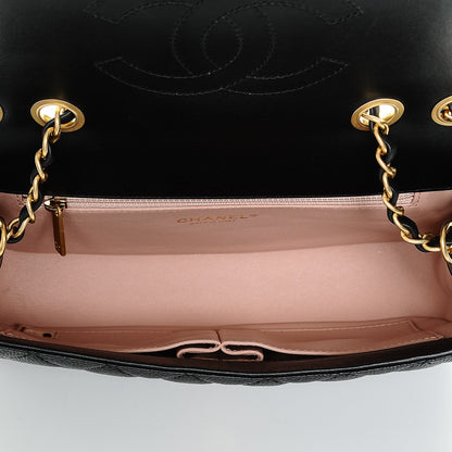 Chanel Caviar Quilted Medium CC Filigree Flap Black 5 of 7