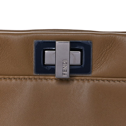 Fendi Nappa Colorblock Mini Peekaboo Iconic Satchel Cuoio Oceano Multicolor 9 of 16