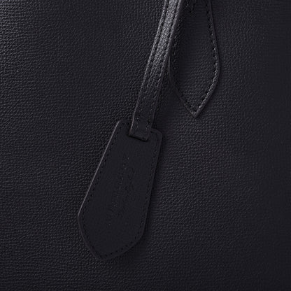 Burberry Grainy Calfskin Haymarket Check Medium Reversible Tote Black 10 of 10