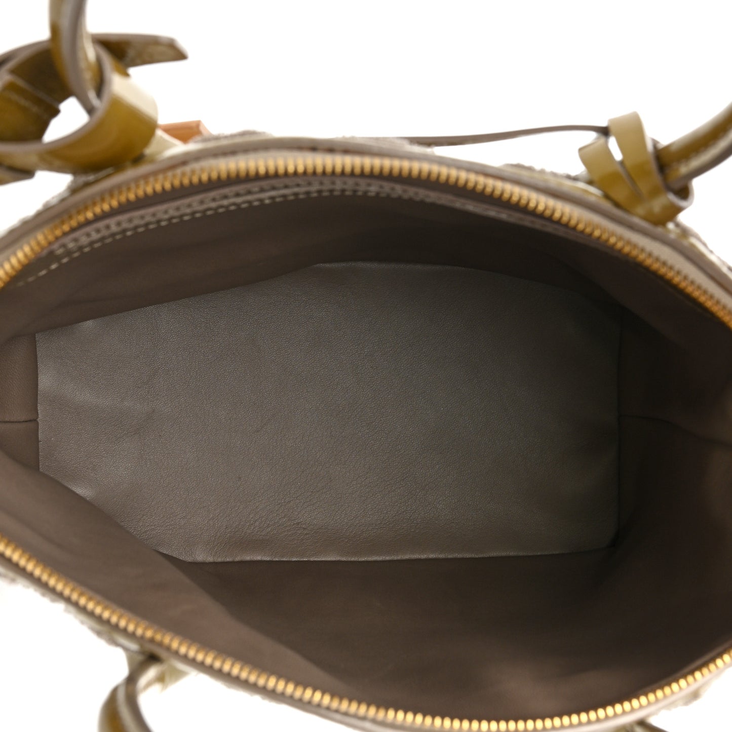 Patent Lambskin Fascination Lockit Moutarde