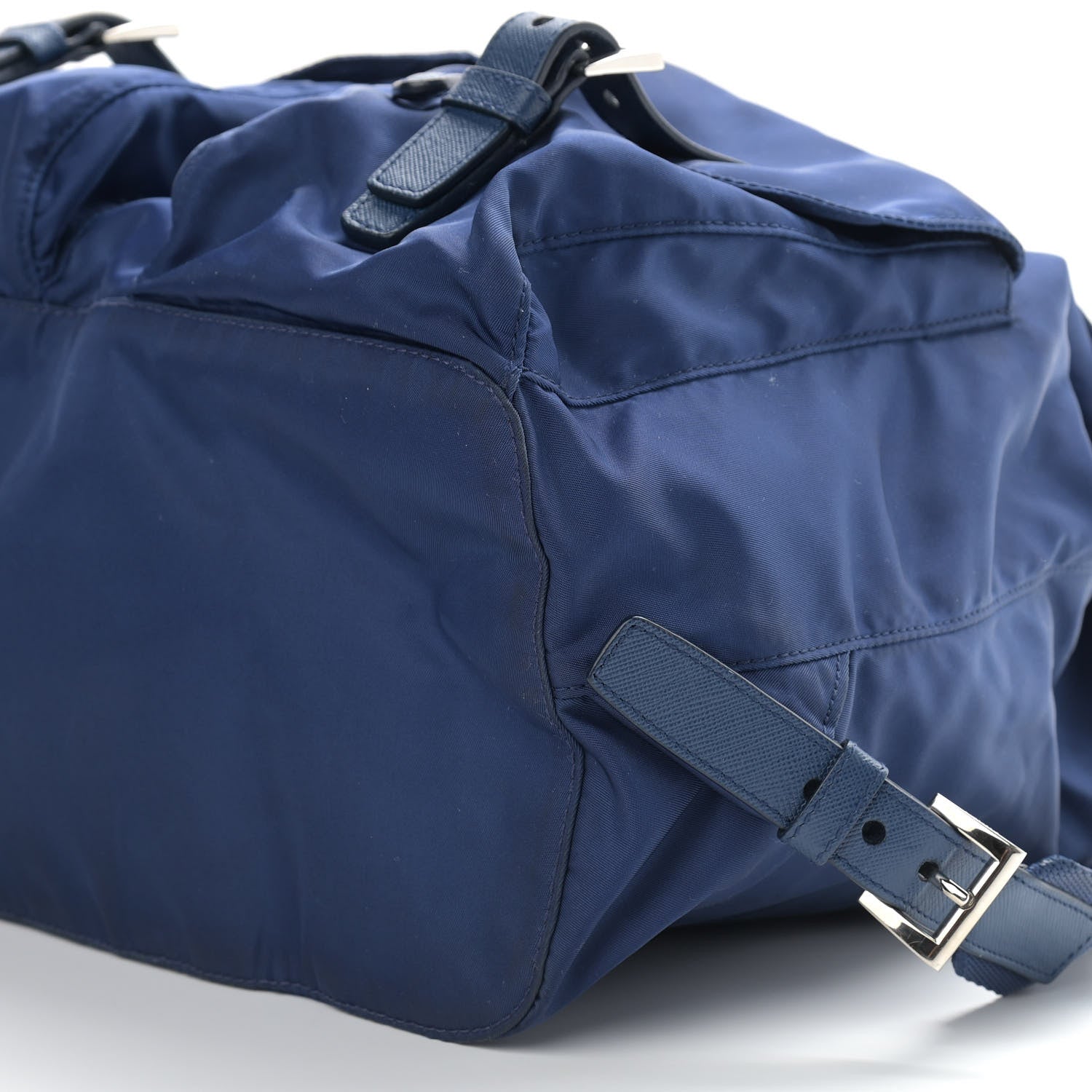 Prada Nylon Vela Saffiano Medium Backpack Royal 9 of 10