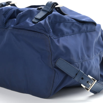 Prada Nylon Vela Saffiano Medium Backpack Royal 9 of 10