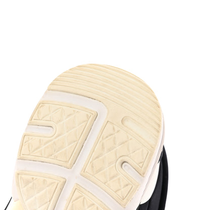 Chanel Lycra Fabric Womens CC Sneakers 38 Black White Pink 10 of 22