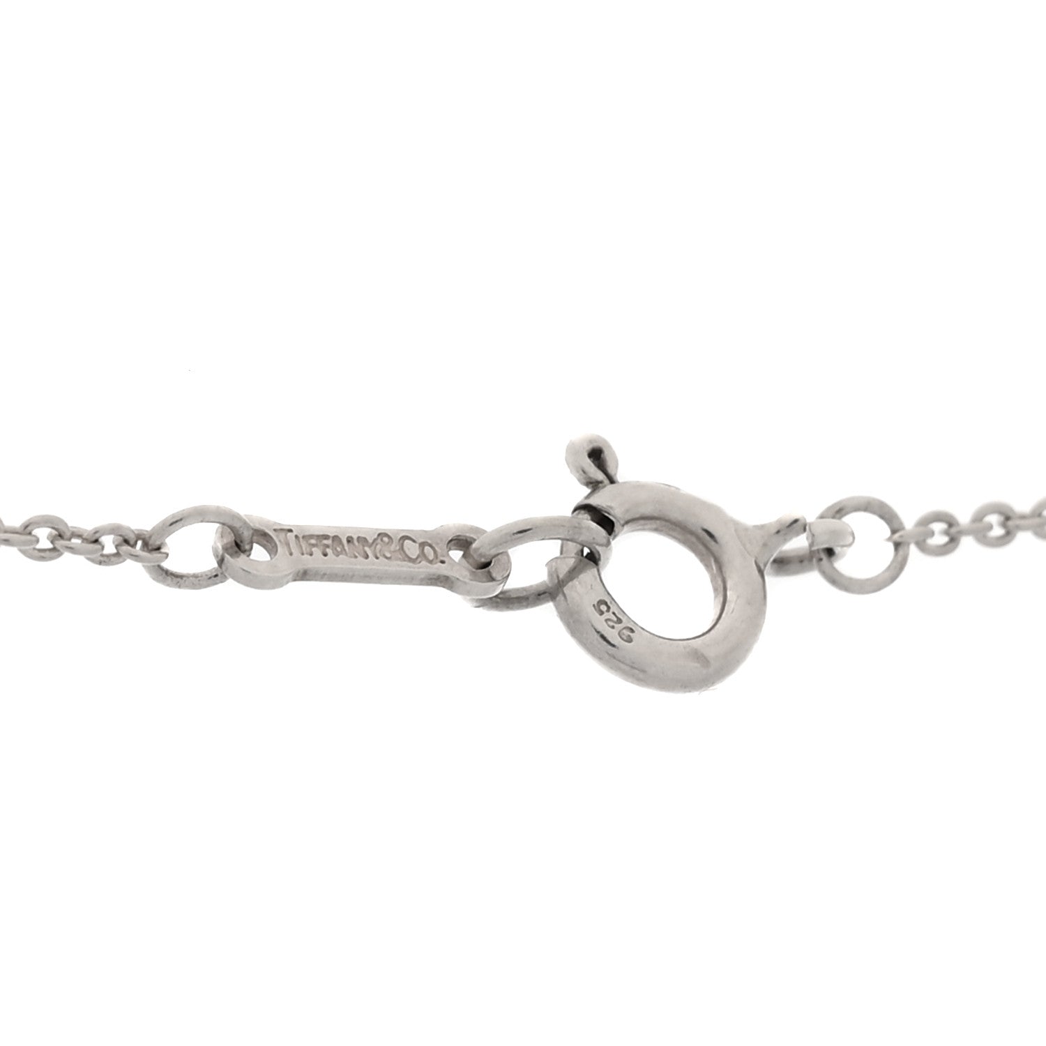 Tiffany Sterling Silver Elsa Peretti Infinity Cross Pendant Necklace 5 of 6