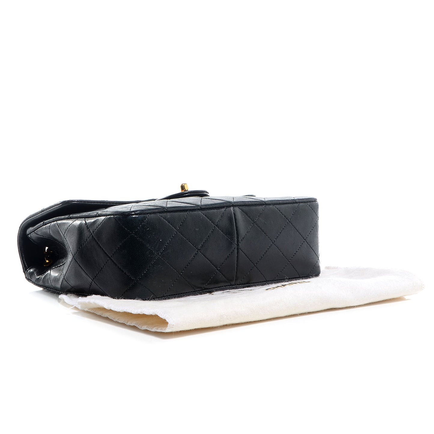 Lambskin Mini Square Flap Black
