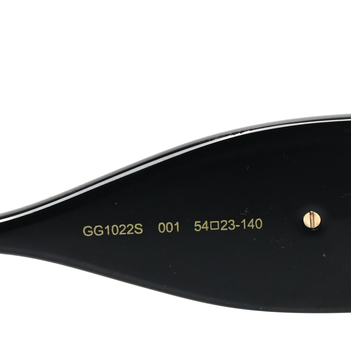 Acetate Square Frame Chain Sunglasses GG1022S Black