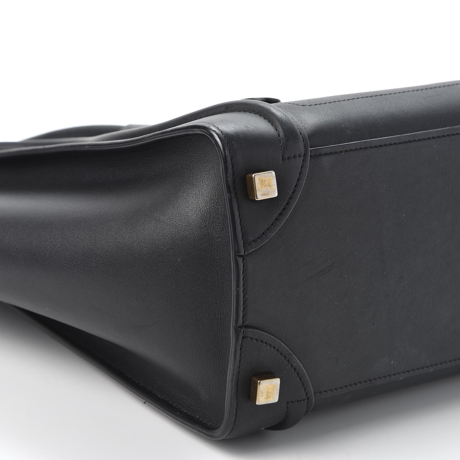 Celine Smooth Calfskin Micro Luggage Black 5 of 9