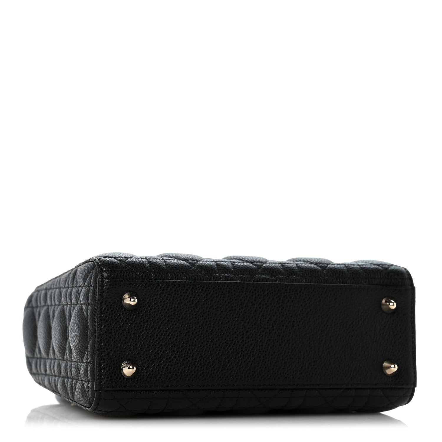 Christian Dior Grained Calfskin Cannage Small Lady Dior Black 4 of 11