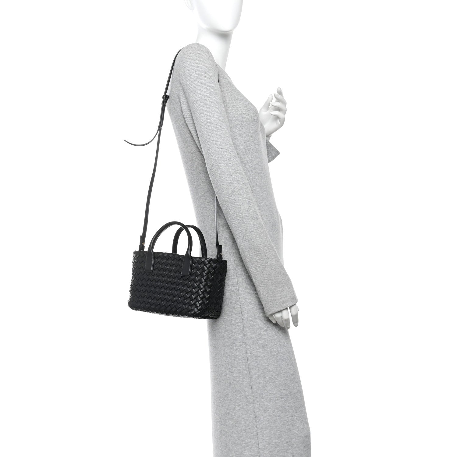 Bottega Veneta Nappa Intrecciato Mini Cabat Black 2 of 10