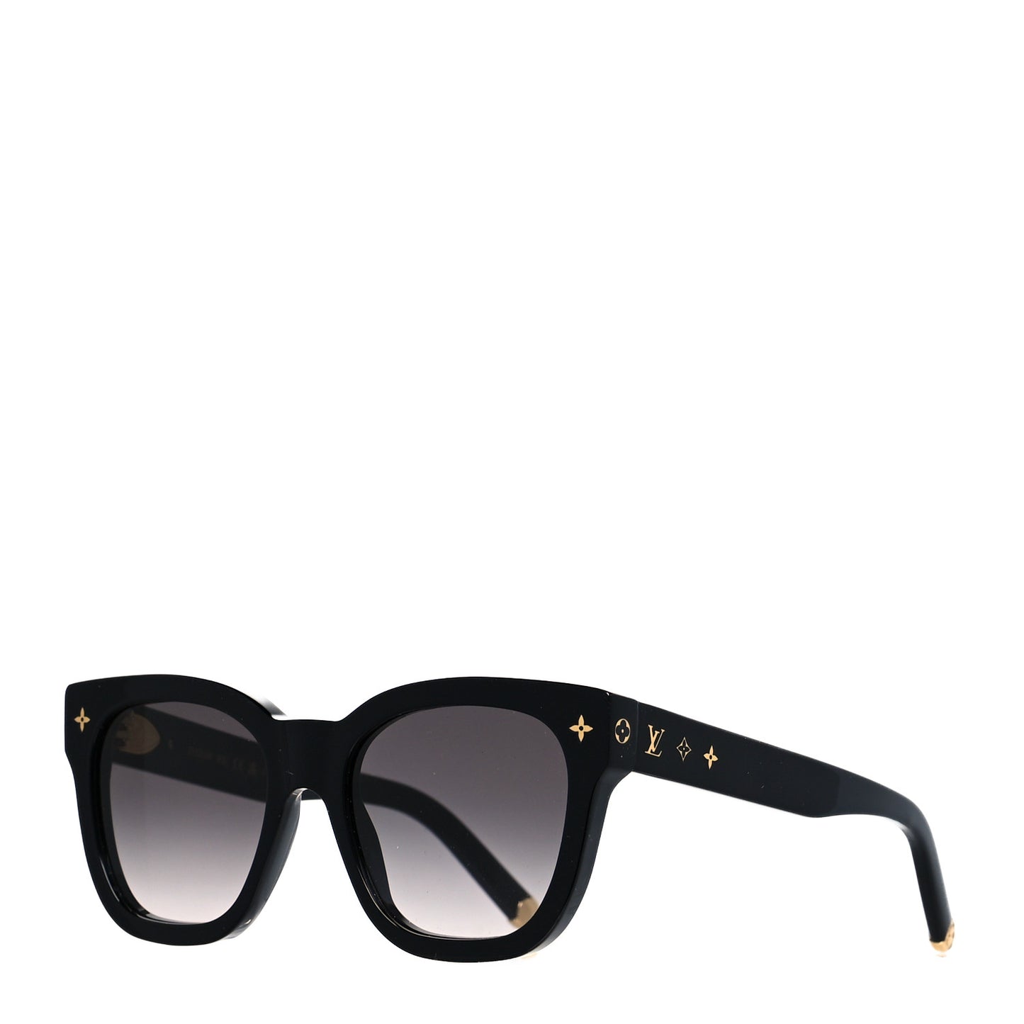 Acetate My Monogram Square Sunglasses Z1523W Black