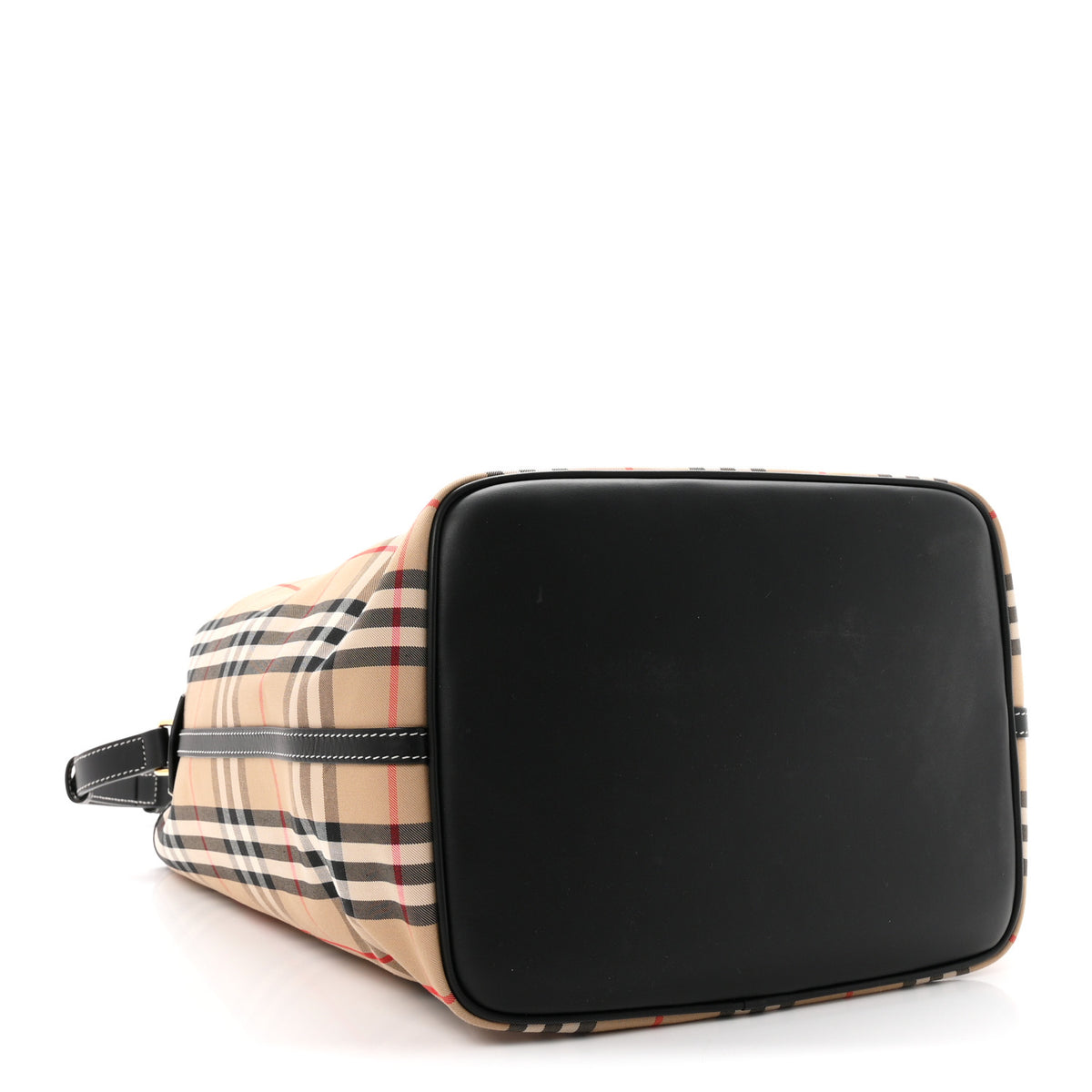 Vintage Check Calfskin Ashby Bucket Bag Archive Beige