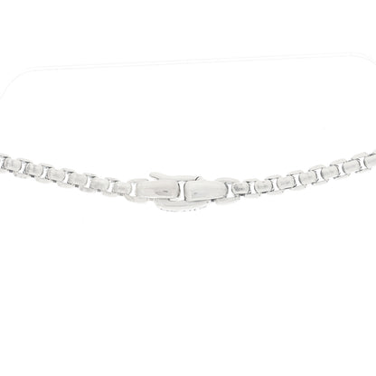 David Yurman Sterling Silver Black Diamond Streamline Cross Station Necklace 26" 4 of 5