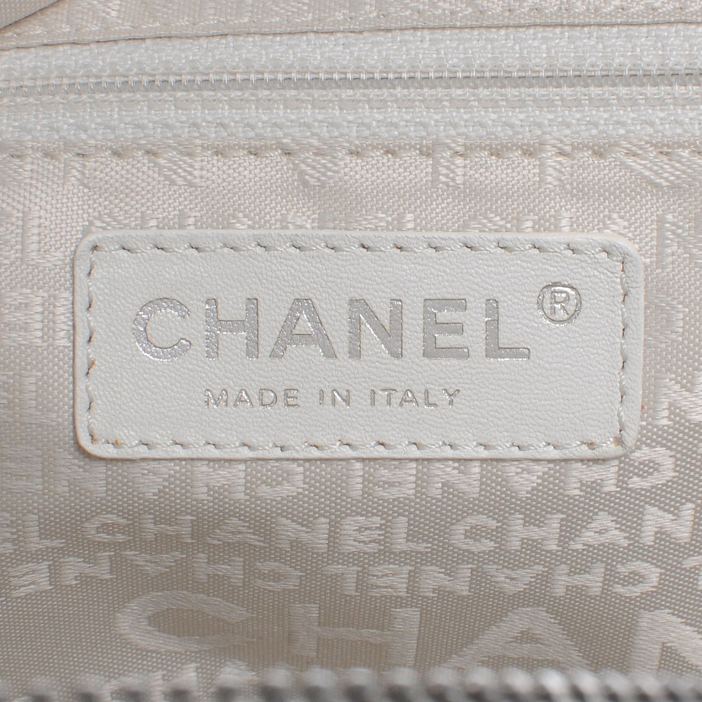Leather Square Stitched Bowler White