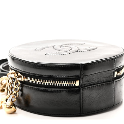 Chanel Glazed Calfskin Round As Earth Evening Bag Black 9 of 10